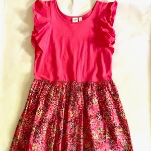 GAP Kids pink splatter dress